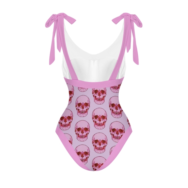 Women's Skull Printed One Piece Swimsuits and Cover Ups