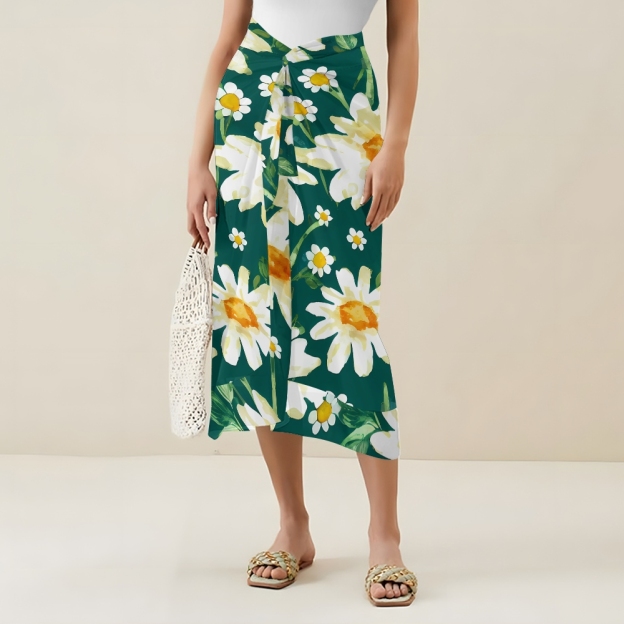 Women's Flowers Printed One Piece Swimsuits and Cover Ups