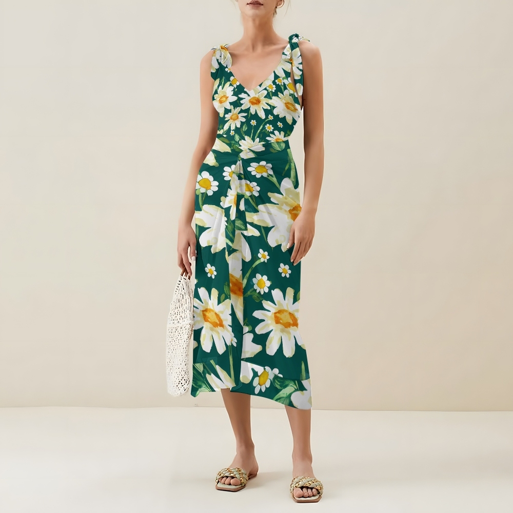 Women's Flowers Printed One Piece Swimsuits and Cover Ups