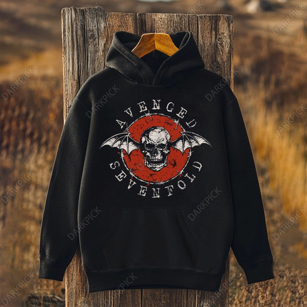 Unisex Avenged Sevenfold Band Printed Long Sleeve Hoodie