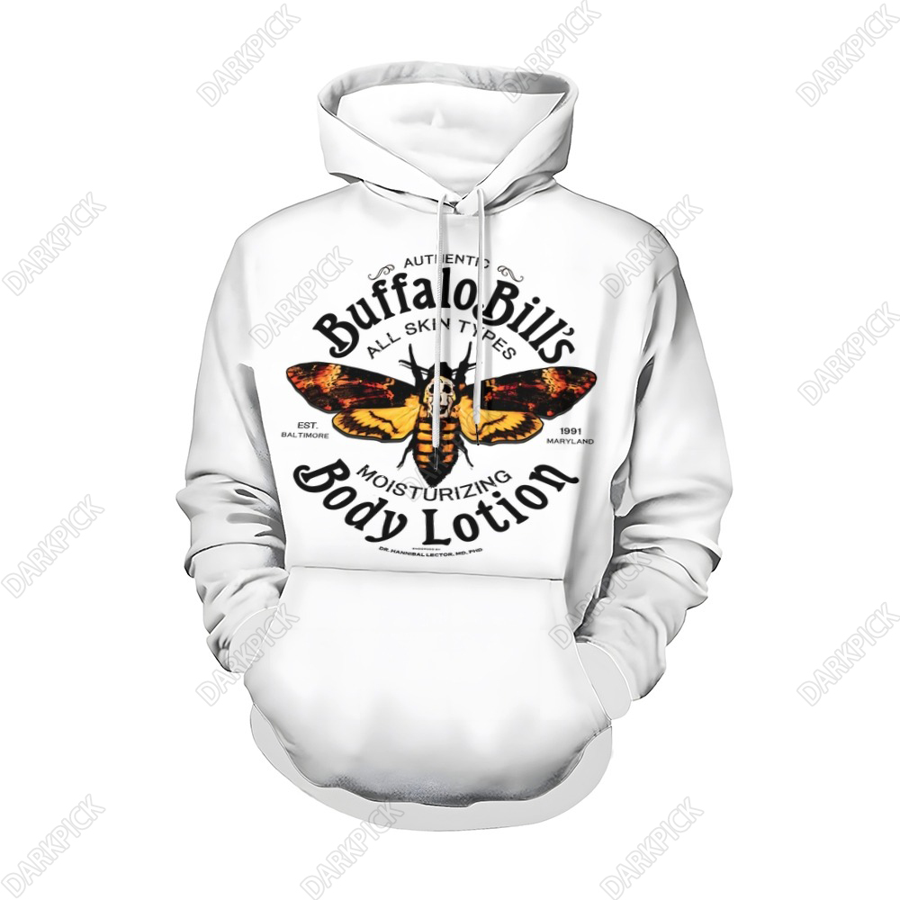 Silence of The Lambs Plue Size Printed Hoodies