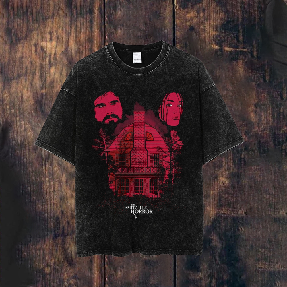Unisex Washed The Amityville Horror Movie T-shirt