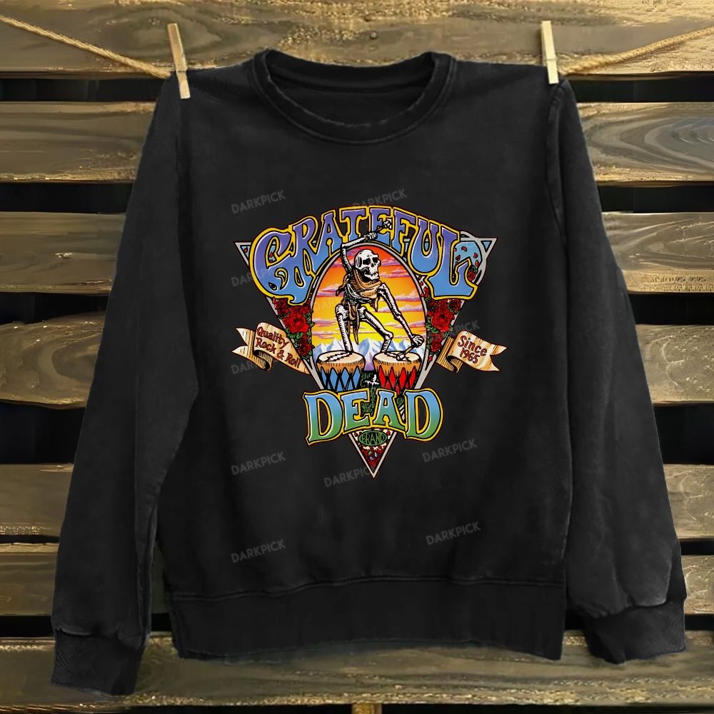 Unisex Cotton The Grateful Dead Band Band Sweatshirt