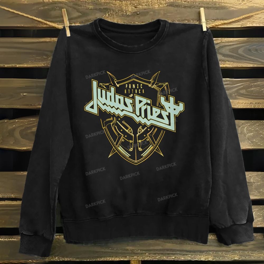 Unisex Cotton  Judas Priest Heavy Metal Band Sweatshirt