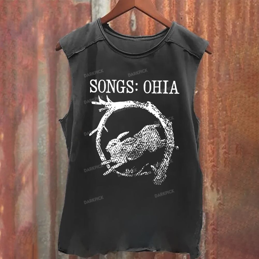 Unisex Vintage Washed Jason Molina Songs: Ohia Music Tank Top