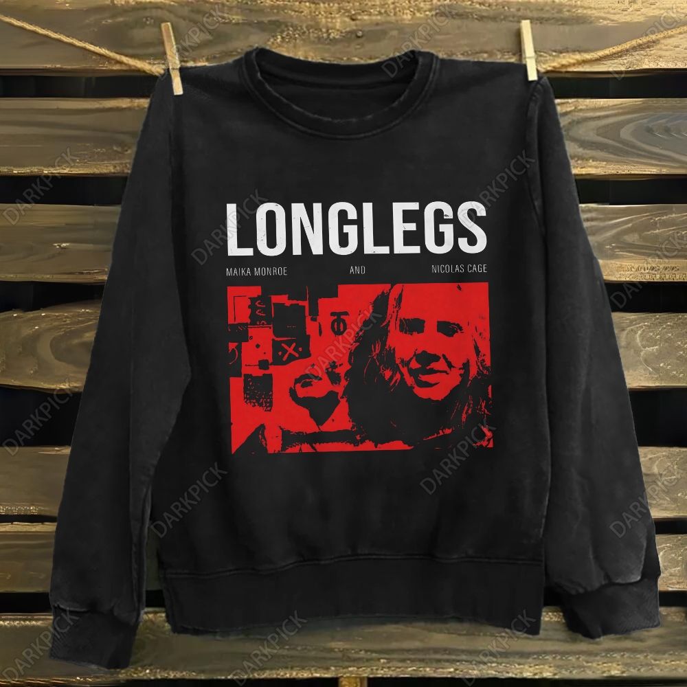 Unisex Cotton  Longlegs Horror Movie Sweatshirt