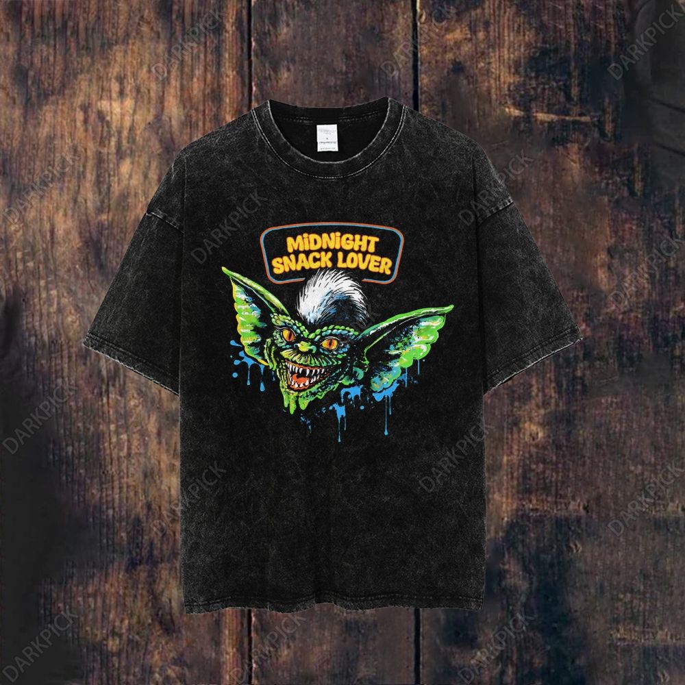 Unisex Washed Gremlins Midnight Snack Lover T-shirt