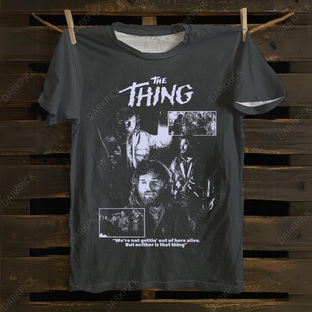 Unisex cotton The Thing Horror Movie T-shirt