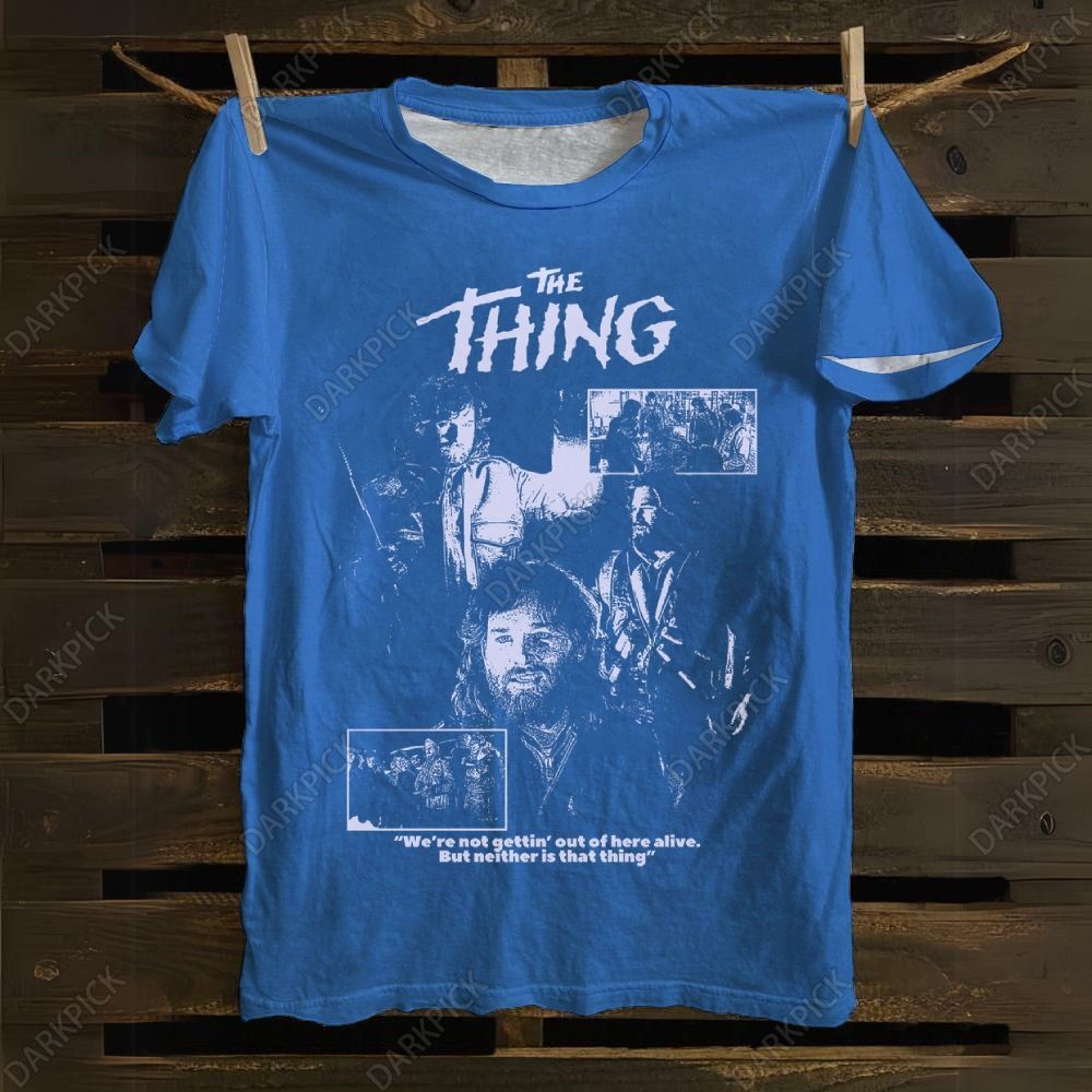 Unisex cotton The Thing Horror Movie T-shirt