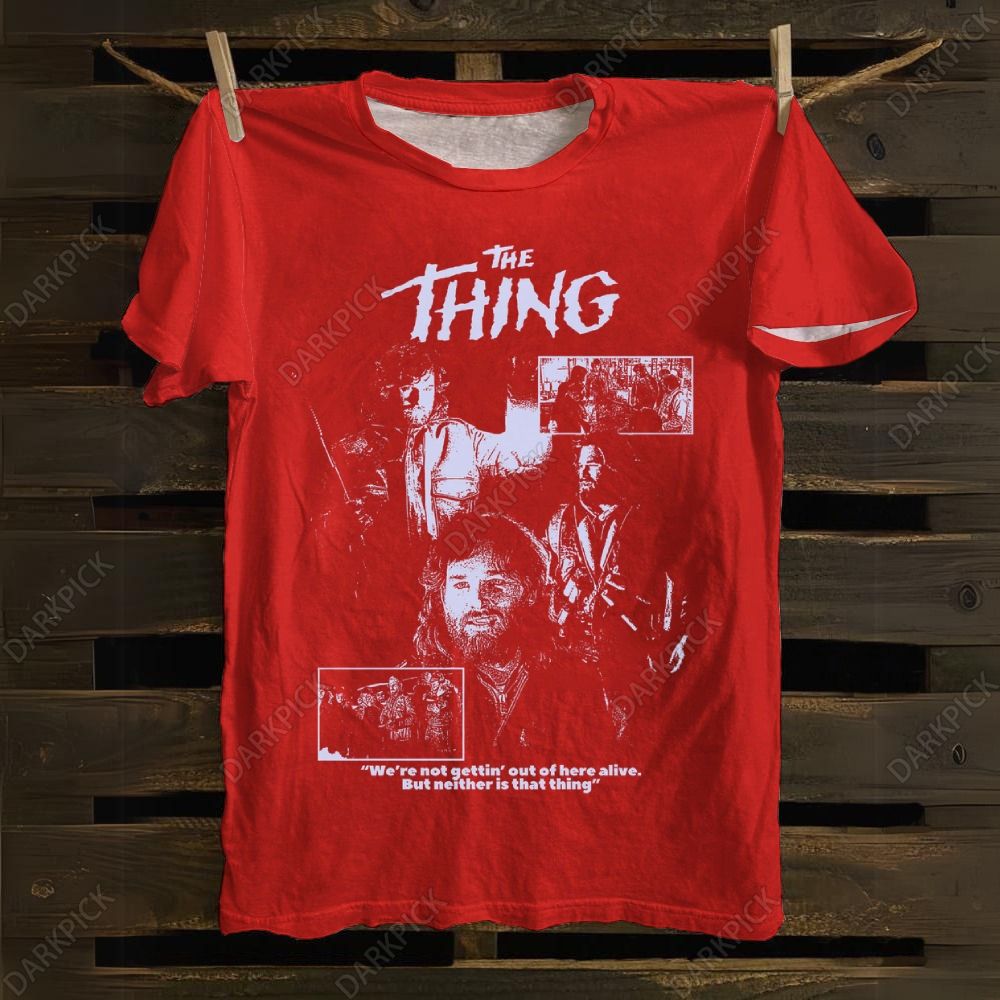 Unisex cotton The Thing Horror Movie T-shirt