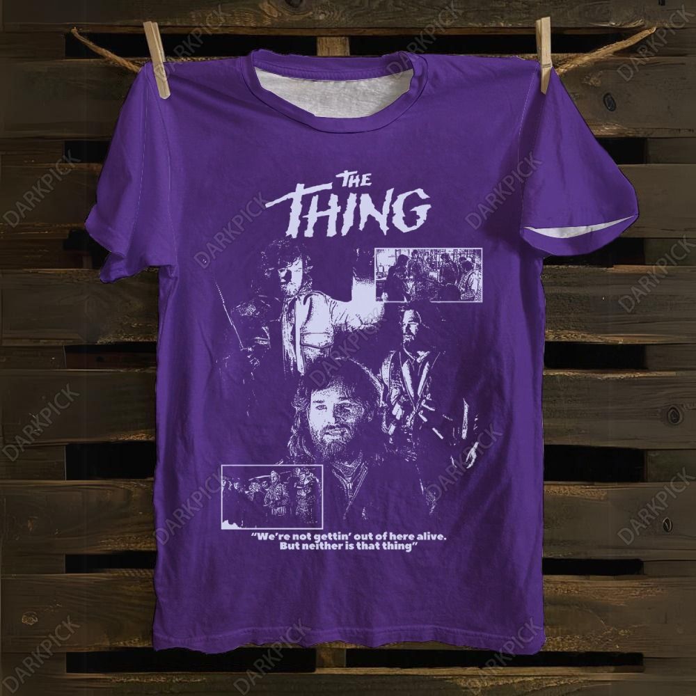 Unisex cotton The Thing Horror Movie T-shirt