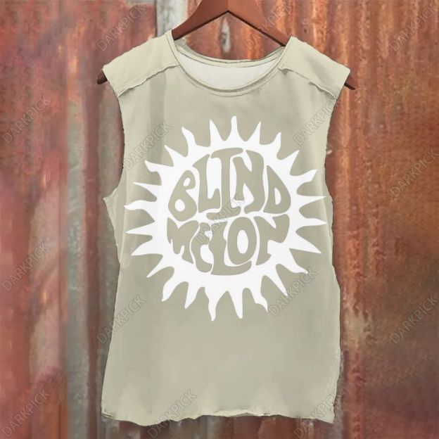Unisex Vintage Washed Blind Melon Rock Band Tank Top