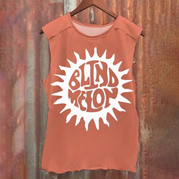 Unisex Vintage Washed Blind Melon Rock Band Tank Top