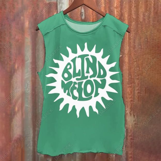 Unisex Vintage Washed Blind Melon Rock Band Tank Top