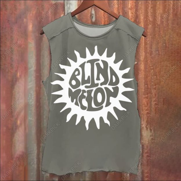 Unisex Vintage Washed Blind Melon Rock Band Tank Top