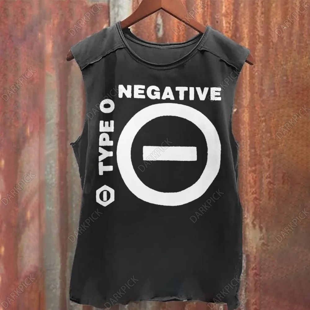 Unisex Vintage Washed Type O Negative Band Tank Top