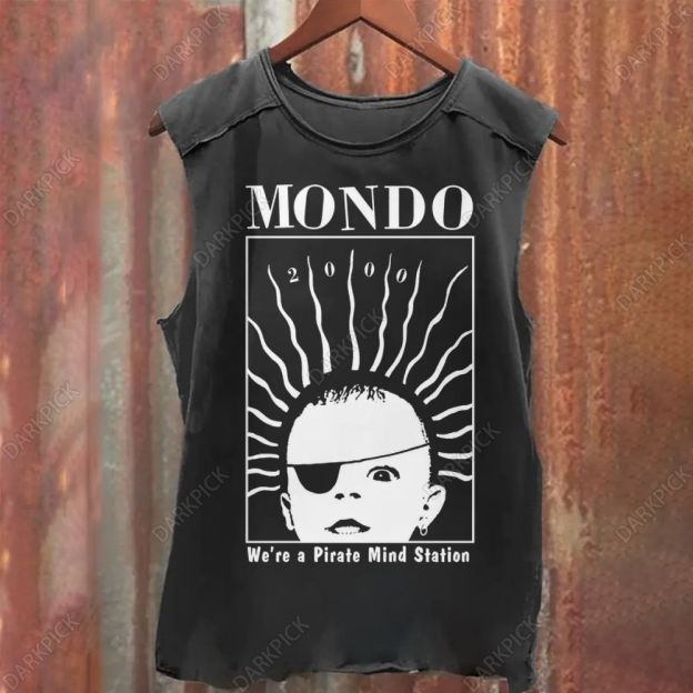 Unisex Vintage Washed Mondo 2000 Magazine Tank Top