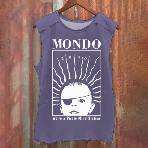 Unisex Vintage Washed Mondo 2000 Magazine Tank Top