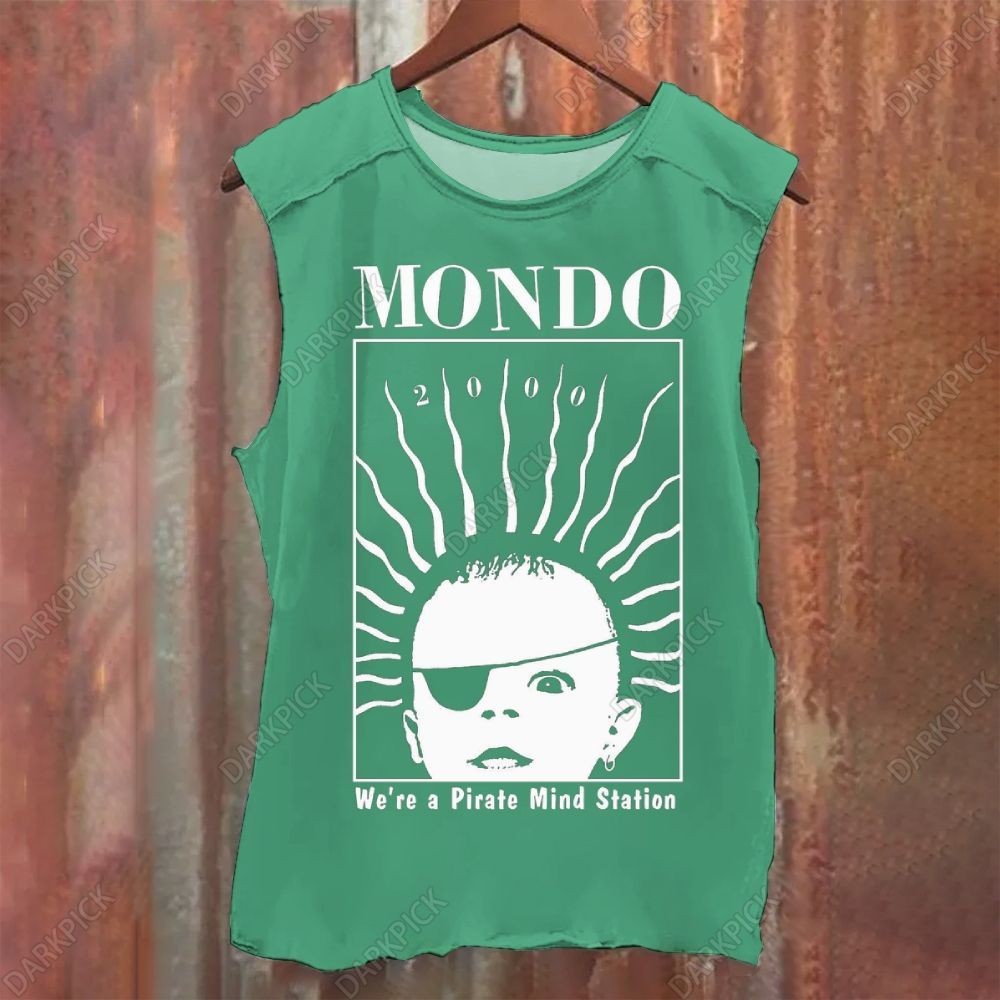Unisex Vintage Washed Mondo 2000 Magazine Tank Top