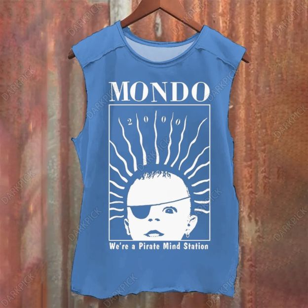 Unisex Vintage Washed Mondo 2000 Magazine Tank Top