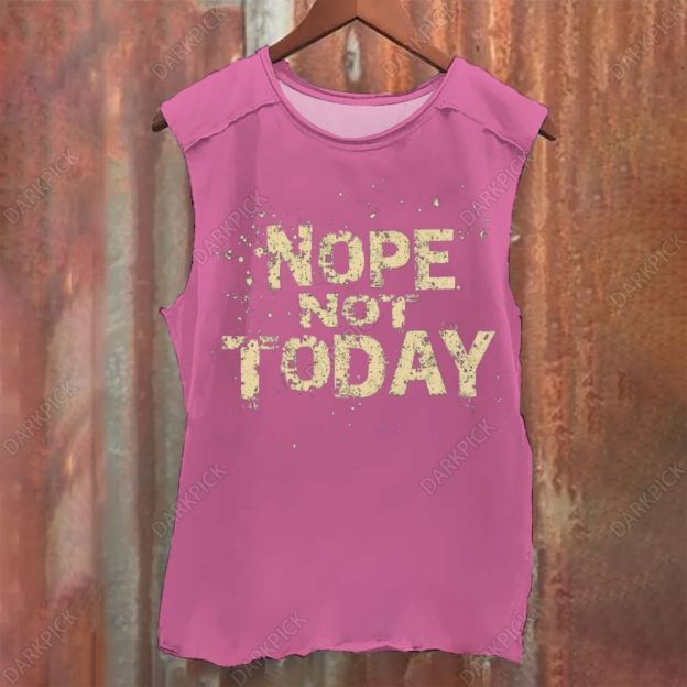 Unisex Vintage Washed Nope Not Today Tank Top