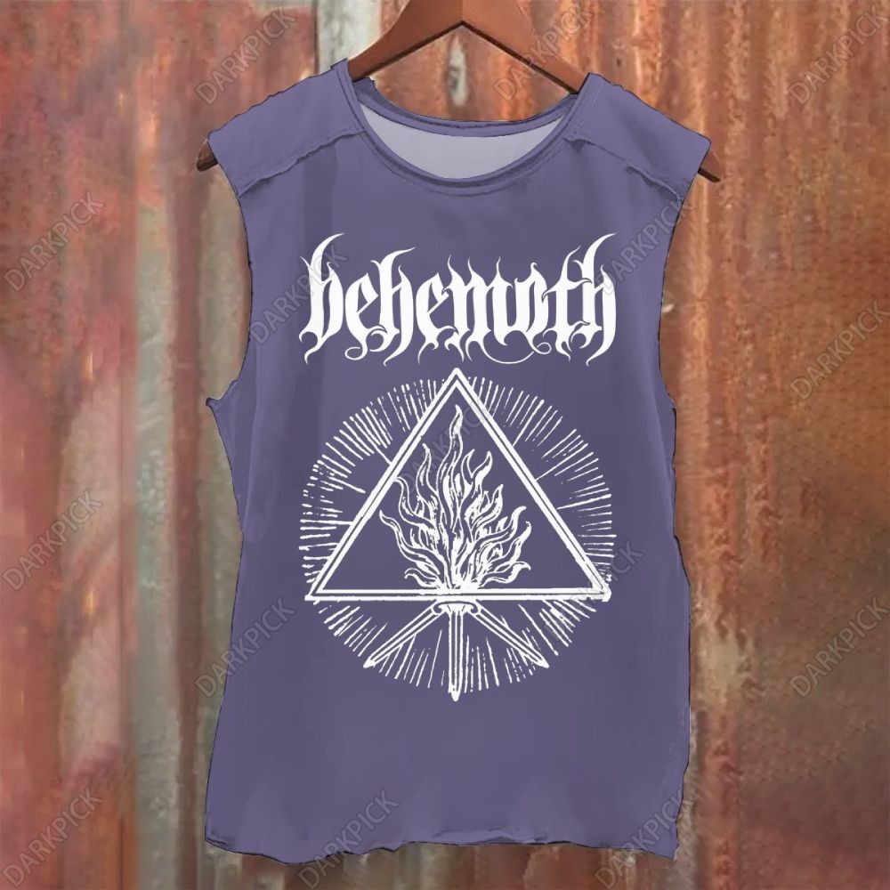 Unisex Vintage Washed Behemoth Metal Band Tank Top