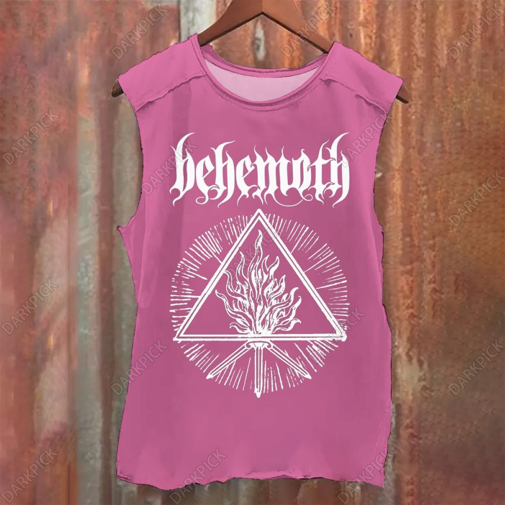 Unisex Vintage Washed Behemoth Metal Band Tank Top