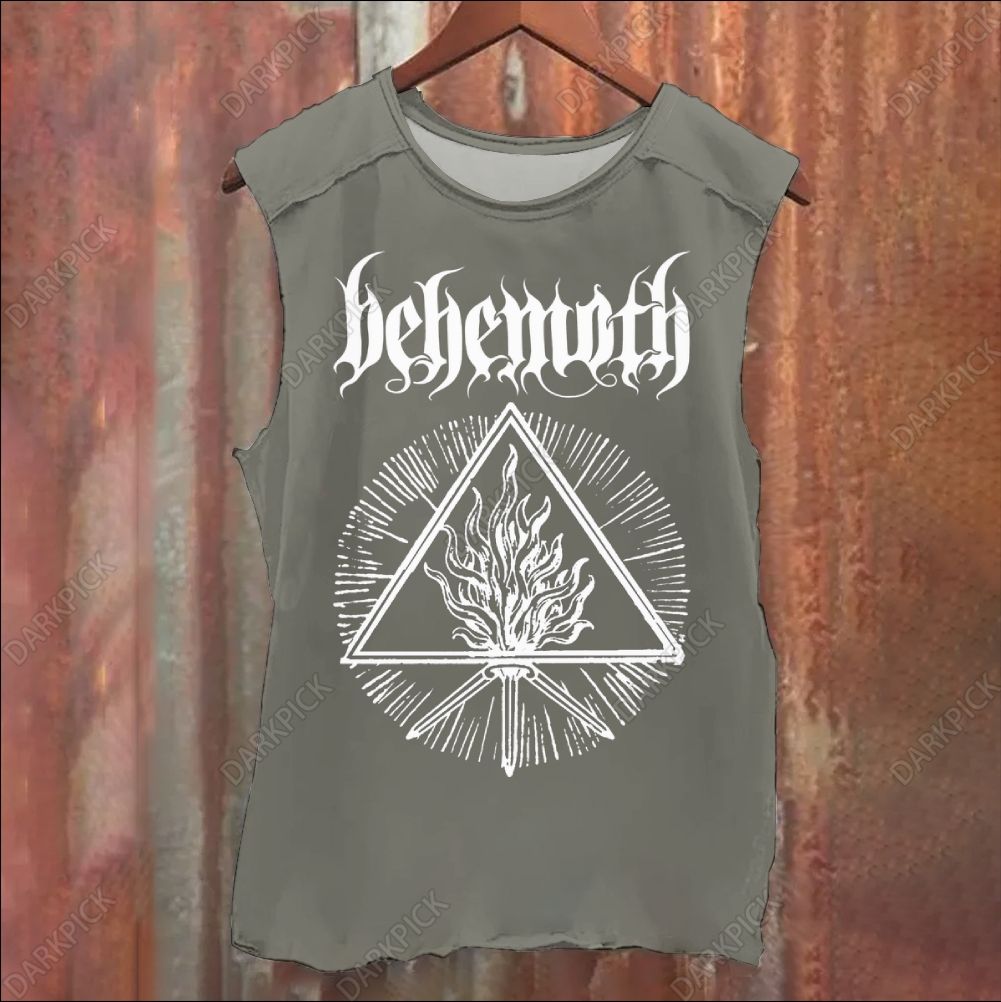 Unisex Vintage Washed Behemoth Metal Band Tank Top