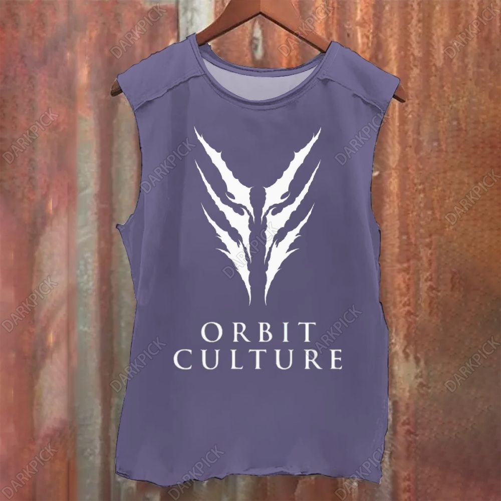 Unisex Vintage Washed Orbit Culture Metal Band Tank Top