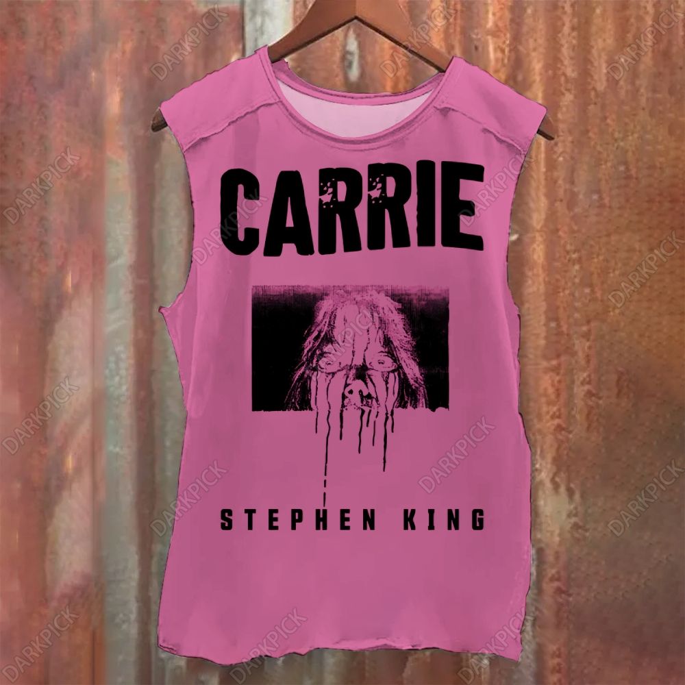 Carrie 1976 Horror Movie Vintage Washed Tank Top
