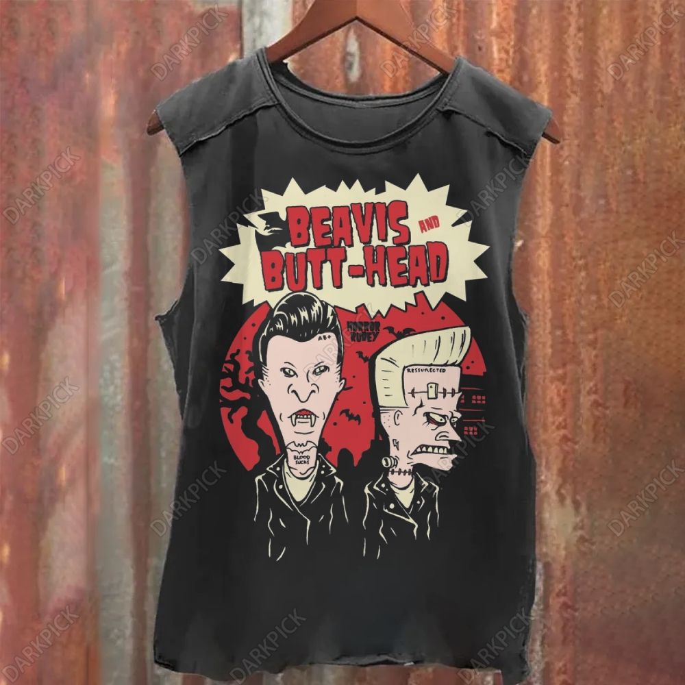 Beavis and Butt-Head TV Series Vintage Washed Tank Top