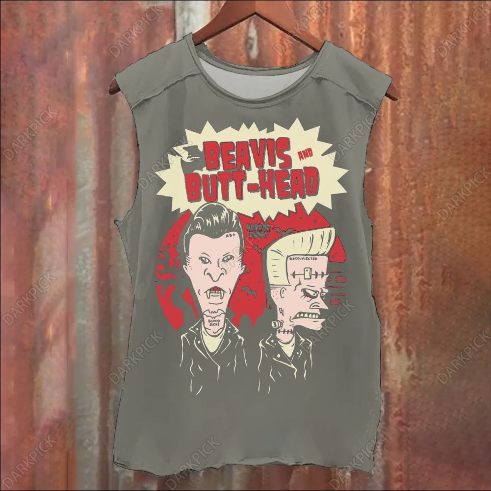Beavis and Butt-Head TV Series Vintage Washed Tank Top