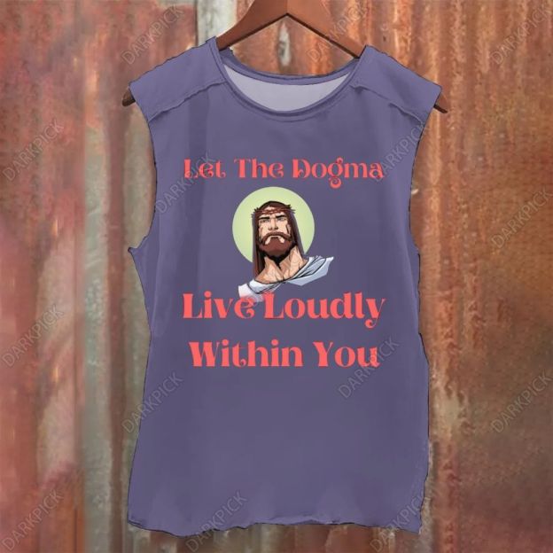 Let The Dogma Live Loudly Within You Jesus Vintage Washed Tank Top