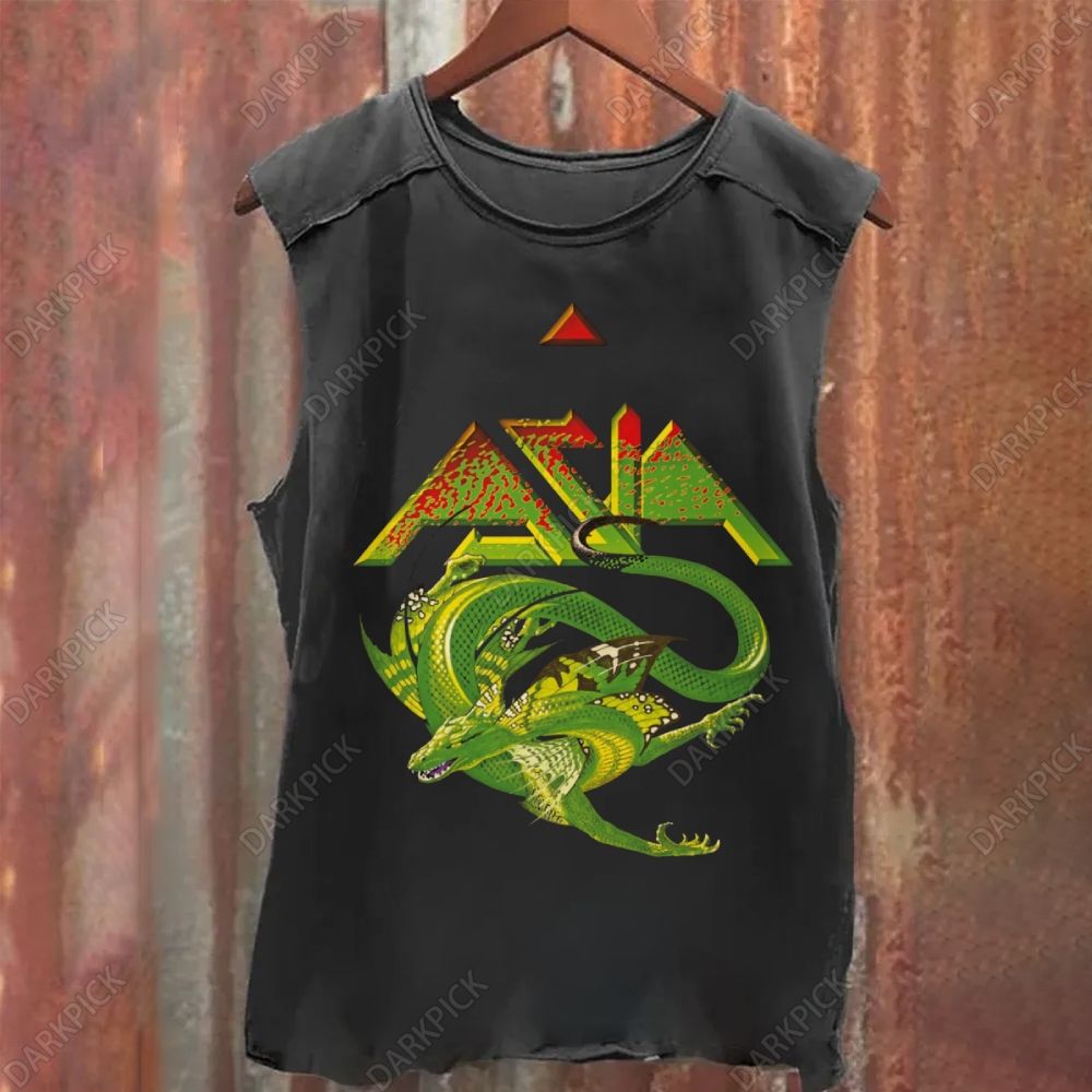 Asia Rock Band Vintage Washed Tank Top
