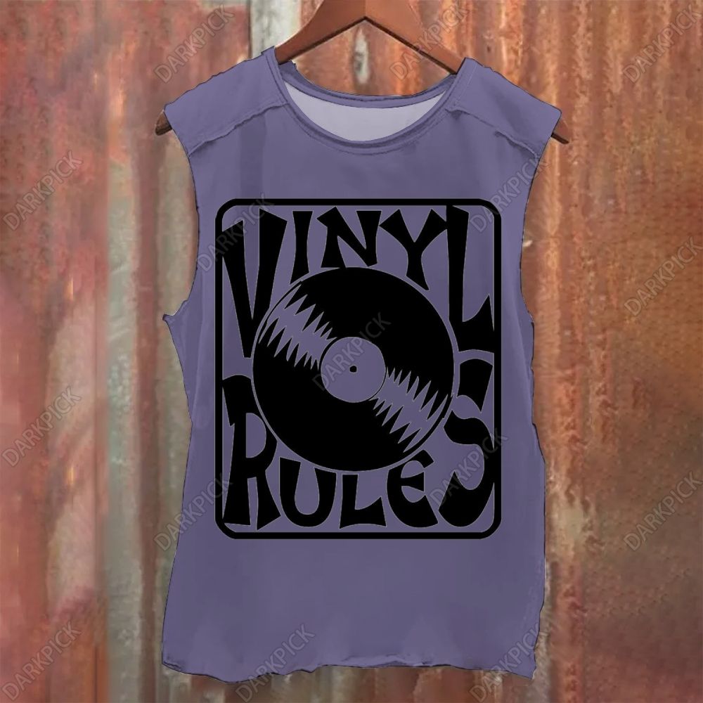 Phonograph Record Vintage Washed Tank Top