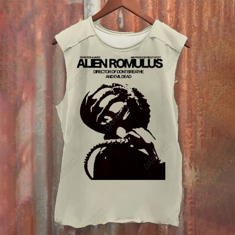 Alien: Romulus Horror Movie Vintage Washed Tank Top