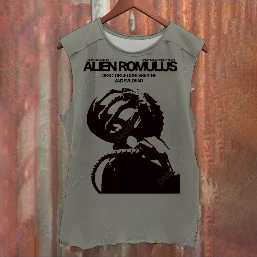 Alien: Romulus Horror Movie Vintage Washed Tank Top