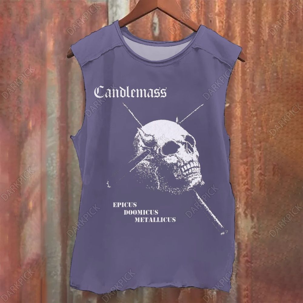 Candlemass Metal Band Vintage Washed Tank Top