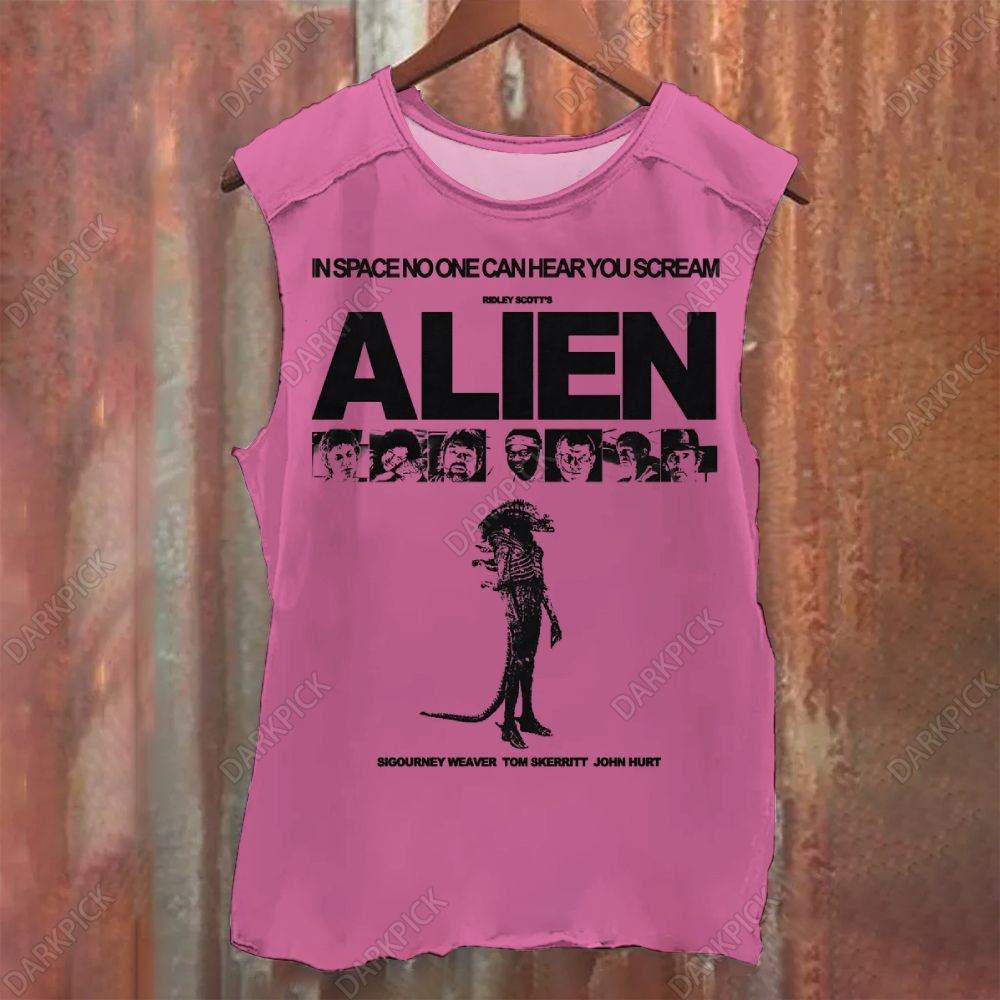 Alien (40th Anniversary) Horror Movie Vintage Washed Tank Top
