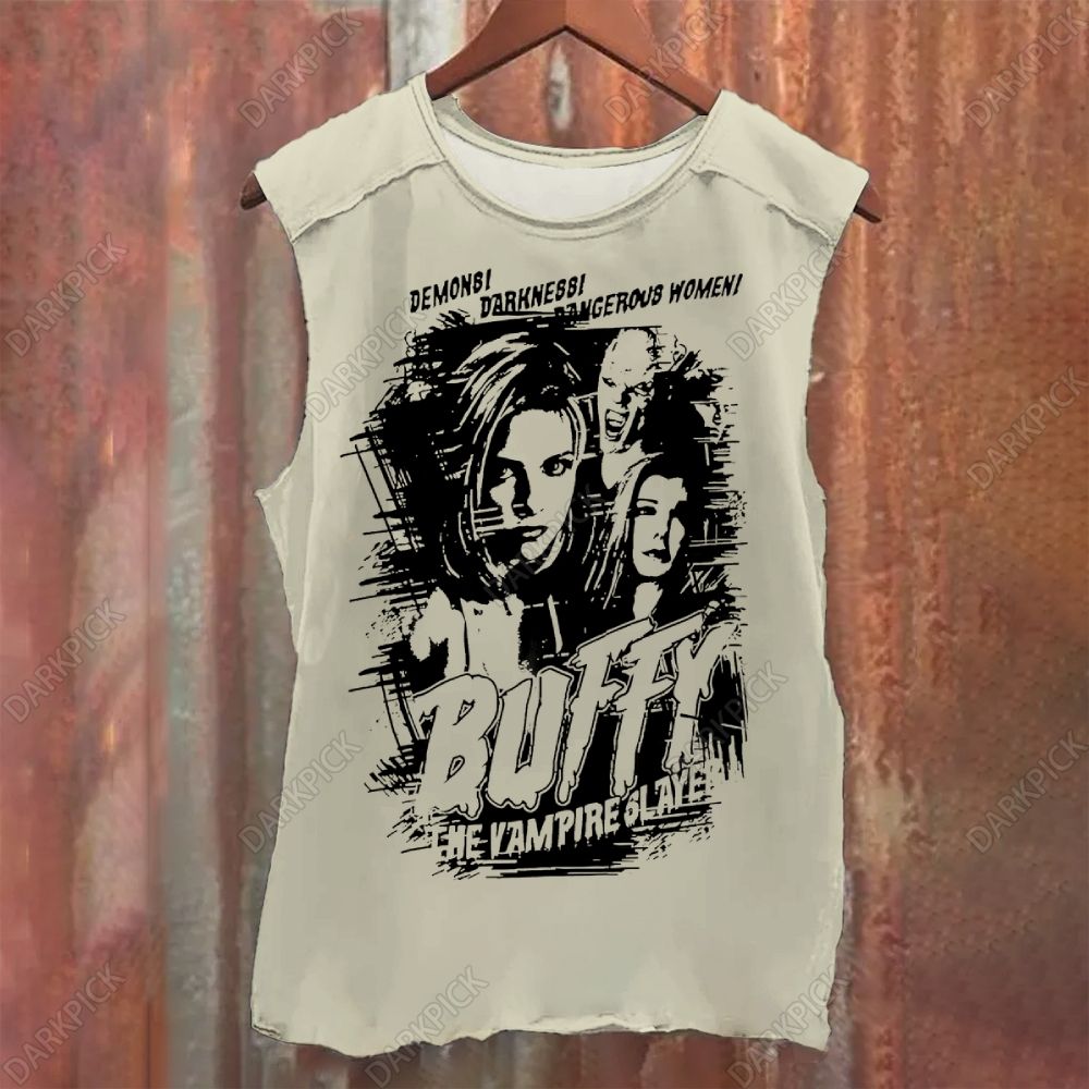 Buffy The Vampire Slayer TV Series  Vintage Washed Tank Top