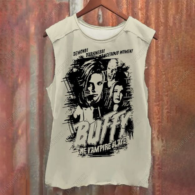 Buffy The Vampire Slayer TV Series  Vintage Washed Tank Top
