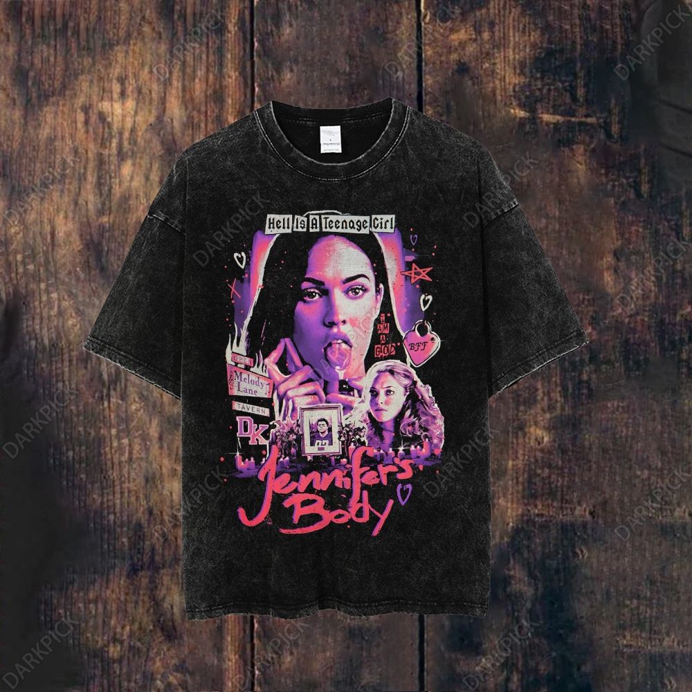 Jennifer's Body Horror Movie Washed T-shirt