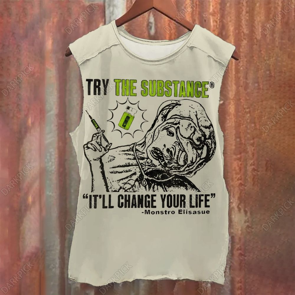 The Substance Horror Movie Washed Tank Top