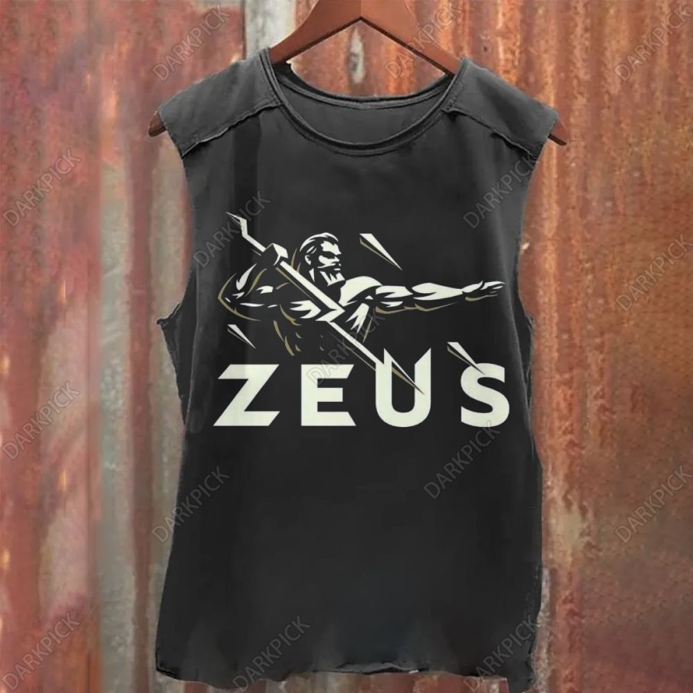 Zeus Art Vintage Washed Tank Top
