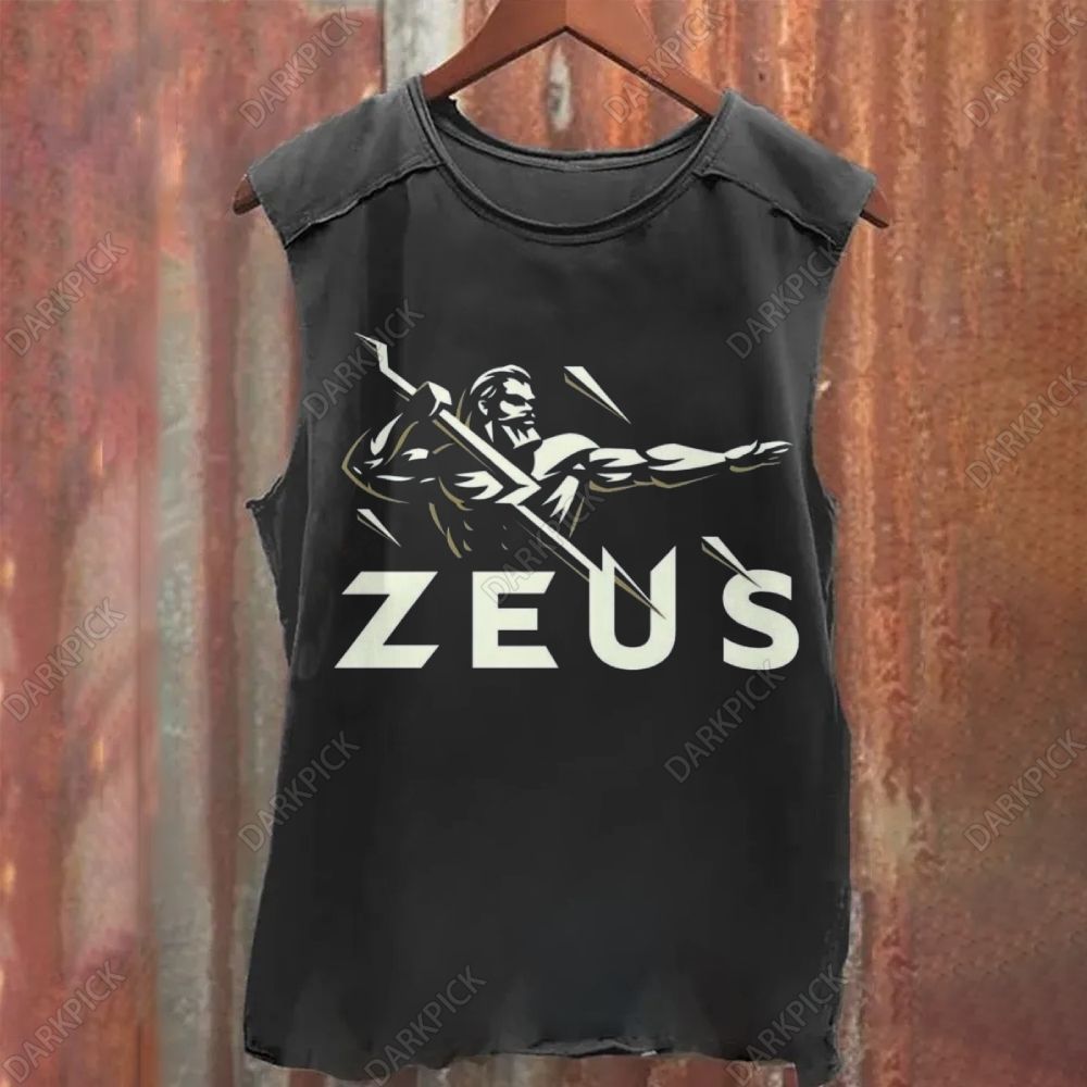 Zeus Art Vintage Washed Tank Top