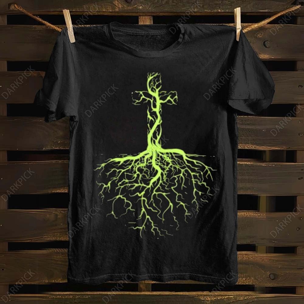 Cross, Rooted in Christ, Christian, Jesus Christ Vintage T-shirt