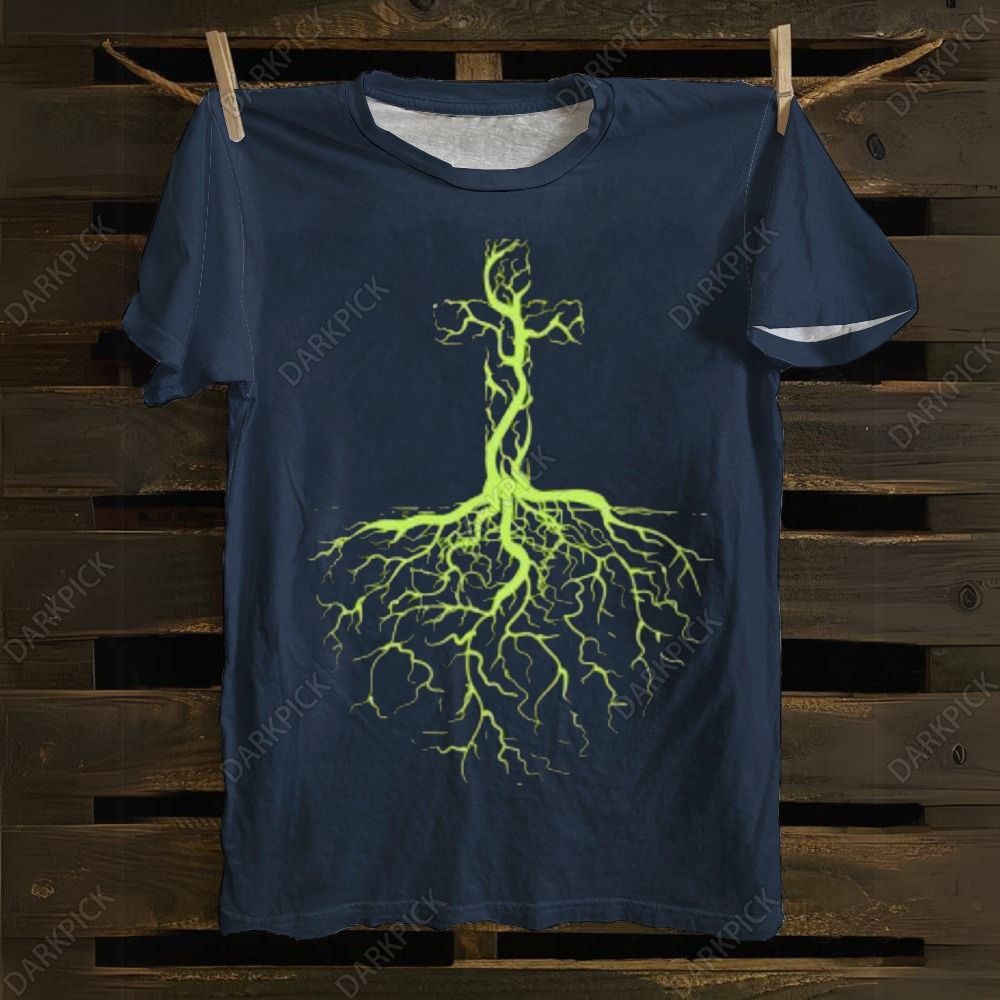 Cross, Rooted in Christ, Christian, Jesus Christ Vintage T-shirt