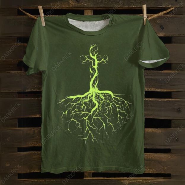 Cross, Rooted in Christ, Christian, Jesus Christ Vintage T-shirt