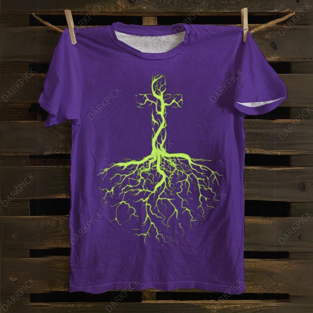 Cross, Rooted in Christ, Christian, Jesus Christ Vintage T-shirt