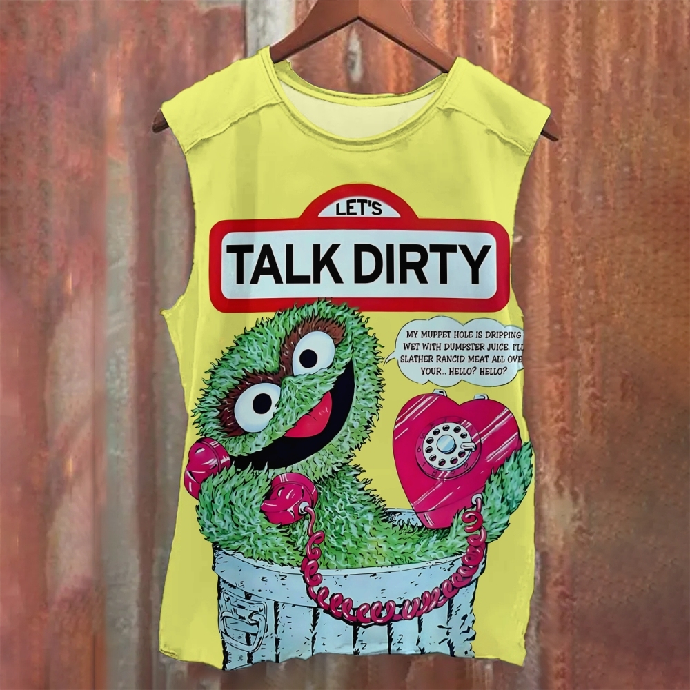 Ttalk Dirty Illustration Printed Tank Top